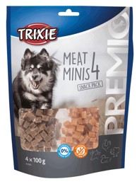 TRIXIE Poslastica za pse Premio 4 Meat Minis piletina/patka/govedina/janjetina