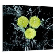 TMK Staklena zaštita za štednjak ili ploču za kuhanje 65x60, lemon