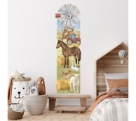 PASTELOWE Naljepnica za mjerenje visine djece, farma