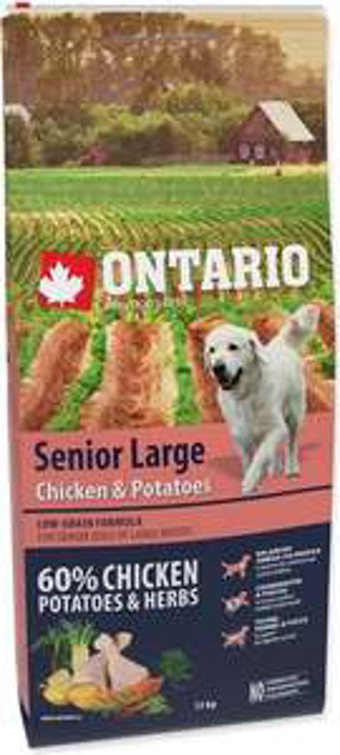 ONTARIO Hrana za pse Senior Dog Large Breed 12 kg, piletina i krumpir