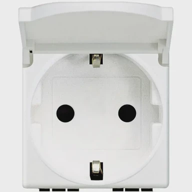 BTICINO Utičnica s poklopcem bijela living light n4141pw