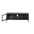 UNIQUE FURNITURE Crni metalni TV stol 132x52 cm Carmel 