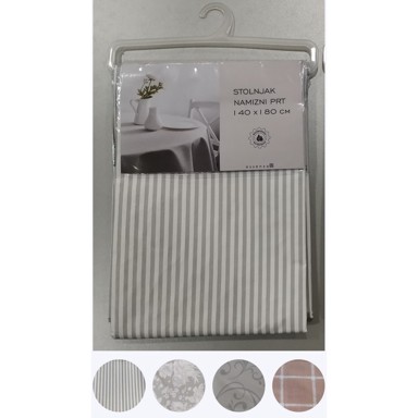 ESSENZA COOK Stolnjak PVC 140X180 cm SORT DEZENA