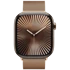 APPLE Pametni sat S10 4G, 46mm, zlatna Titanium, zlatni metalni remen, M/L