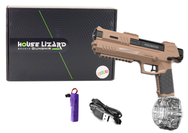 Automatski pištolj za vodu, smeđi, proziran spremnik