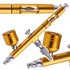 Airbrush AB-140, dvostruko djelovanje, mlaznica 0,3 mm, zlatna