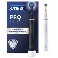 ORAL-B Električna četkica za zube PRO3 3900 2CT, crna i bijela