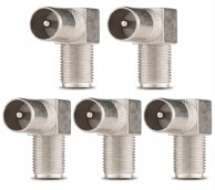 CONOTECH Set antenskih RF konektora NS 124 muški pravokutni utikač 6,8 mm cink 5 komada