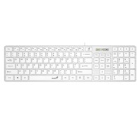 GENIUS Tipkovnica SlimStar 126, bijela, US Layout, USB