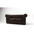 ROPEZ Tamno smeđa baršunasta sofa 184 cm Cambridge, 184x99x75 cm