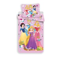 JERRY FABRICS Pamučna dječja posteljina Princess 140x200 cm, roza