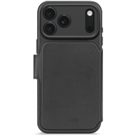 Odvojivi novčanik od dekodirane kože, zaštitna kožna futrola kompatibilna s MagSafeom za Apple iPhone 17 Pro Max, crna