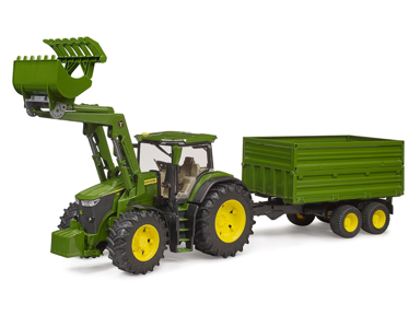 Igračka TRAKTOR JOHN DEERE SA TANDEM PRIKOLICOM,1:16