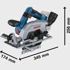 BOSCH Kružna pila GKS 18V-57-2 Professional, plavo-crna