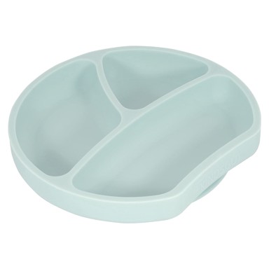 KIDSGUT Silikonski dječji tanjur 19x20,5 cm, svijetlo plavi