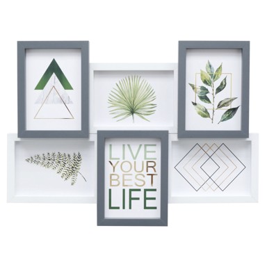 DEKNUDT Drveni galerijski okvir za 6 slika 6x13x18 S68VC9 