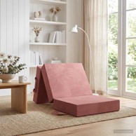 Sofa na razvlačenje, 90 x 63 x 45 cm, ružičasta