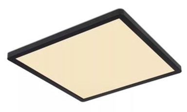 Stropna svjetiljka Sapana, Ø42 cm, LED, IP44, crno-bijela