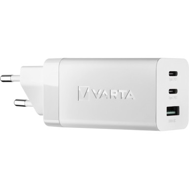 VARTA Punjuač 65W GaN, 2x USB-C + USB-A