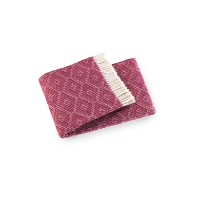 EUROMANT Tamno ružičasti prekrivač s udjelom pamuka Aisha, 140x160 cm