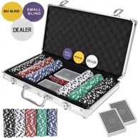 MALATEC Poker set, 300 žetona, aluminijski kovčeg