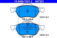 ATE Disk pločice RENAULT 13.0460-7221.2 megane 1.5dci 03 