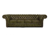 CHESTERFIELD Garnitura Winfield Basic Luxe Leather, 4-sjedišta, Moss Green