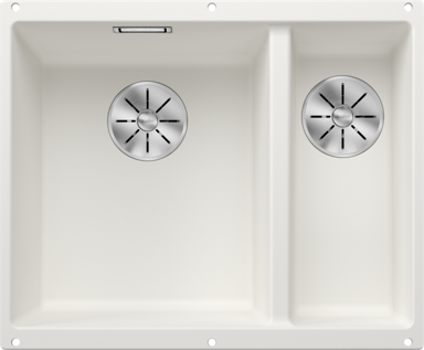 BLANCO Sudoper Subline 340/160-U InFino, Silgranit, bazen lijevo, glečer bijela