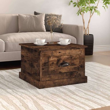 Stolić za kavu 50 x 50 x 35 cm konstruirano drvo - dimljeni hrast