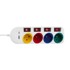 MACLEAN Produžni kabel, 4 utičnice, 2 x USB-A, 2 x USB-C, prekidači, 1,5 m, bijeli