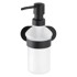 WENKO Zidni dozator za sapun s mat crnim držačem od nehrđajućeg čelika Orea Turbo-Loc®
