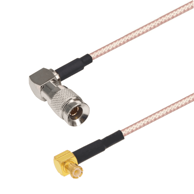 SDI kabel DIN 1.0/2.3 kutni utikač / MCX kutni utikač, 75 Ω, 1 m