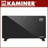 KAMINER stakleni konvektorski grijač, 2500 W, Wi-Fi, crni