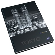 ELISA Bilježnica, tvrdi uvez, karo, A4, 96 listova, 80 g/m², Cities by Night