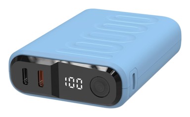 REALPOWER Power bank PB-10000C PD+ 10000 mAh, ljubičasti