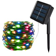 LED Svjetla sa solarnim panelom 20 m 200 LED, višebojna