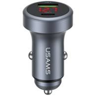 INNA USAMS Brzi autopunjač 45 W USB-A i USB-C, crna
