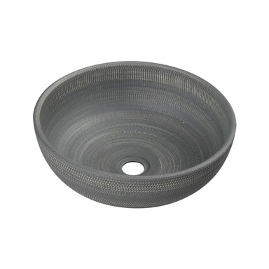 SAPHO Umivaonik okrugli Priori ø 41 cm, keramički, sivi