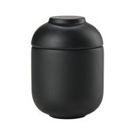 ZONE Crni kupaonski organizator od kamenine za pamučne vatice Sensu 