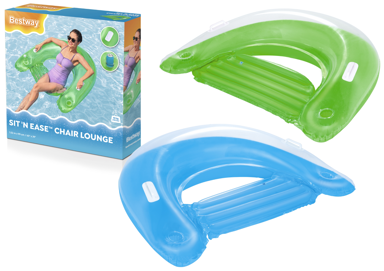 BESTWAY Vodena stolica za napuhavanje 43118, 152x99 cm, zelena ili plava 