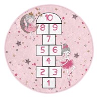 MILA HOME Ružičasti dječji tepih ø 100 cm Comfort 