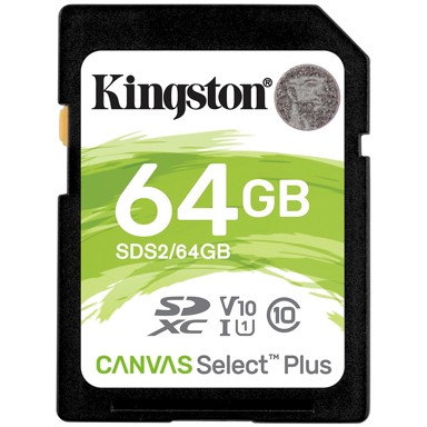 KINGSTON Memorijska kartica Canvas Select Plus SDS2/64GB, SDXC 64GB, Class 10 UHS-I