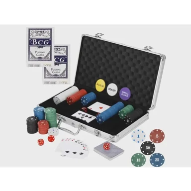 SPRINGOS Poker set s čipovima i kartama