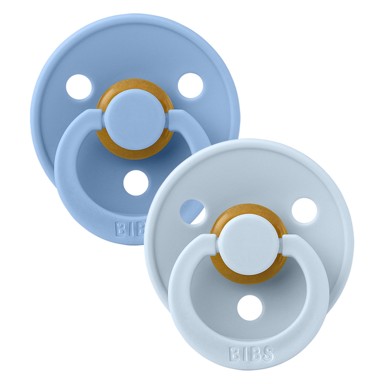 BIBS Duda varalica Colour, okrugla, svijetloplava/plava (vel. 2)