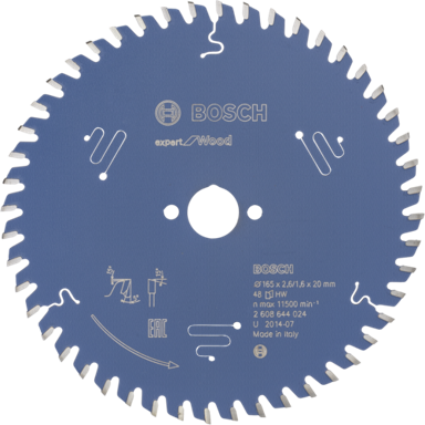 BOSCH List za kružnu pilu EX WO H, 165x20-48