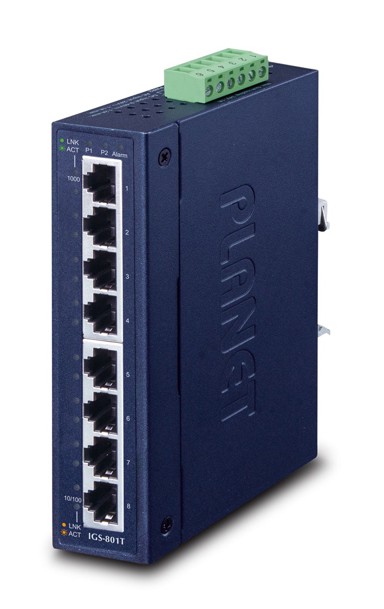 PLANET Switch IGS-801T, 8-Port, Gigabit Ethernet