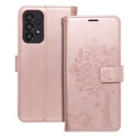 MEZZO Torbica Book Case za Samsung A33 5G, drvo ružičasto zlato