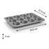 TESCOMA Metalni kalup za muffine, 35,5x27 cm, Compact