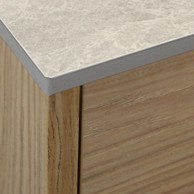KOLM HPL radna ploča za kupaonicu za ormarić 120 cm, 120,5 × 40 cm, Krem Navona