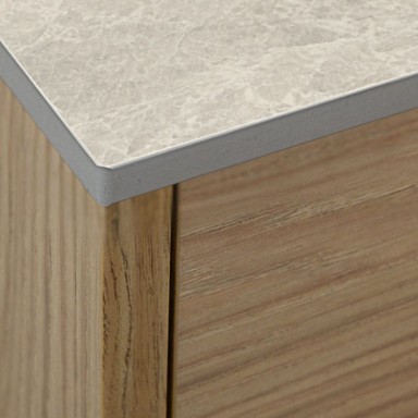 KOLM HPL radna ploča za kupaonicu za ormarić 120 cm, 120,5 × 40 cm, Krem Navona